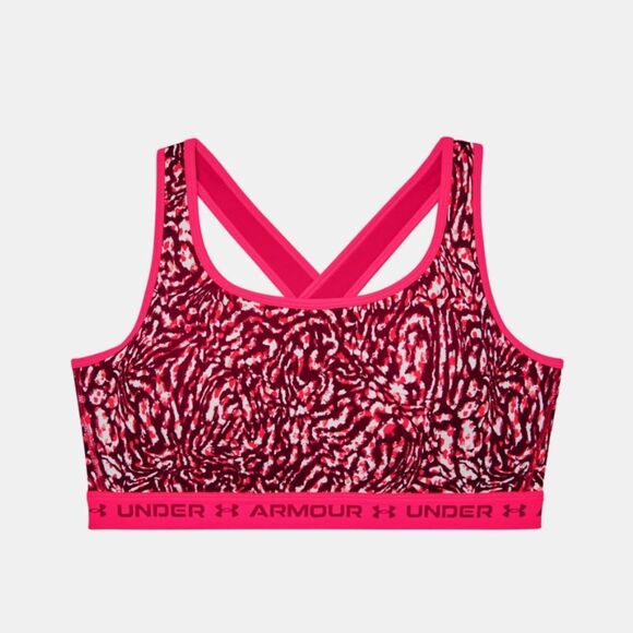 NWT Under Armour Sports Bra Hot Pink 2X 42DD - Picture 1 of 8
